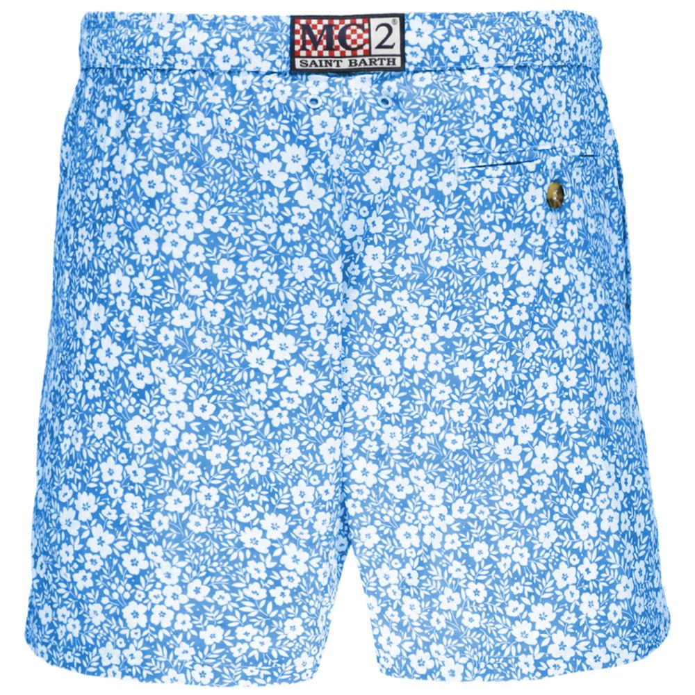 Чоловічі плавки MC2 Saint Barth Light Blue з поліестеру