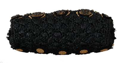 Вечірній клатч Dolce &amp; Gabbana Black Tassel Gold Baroque Crystal