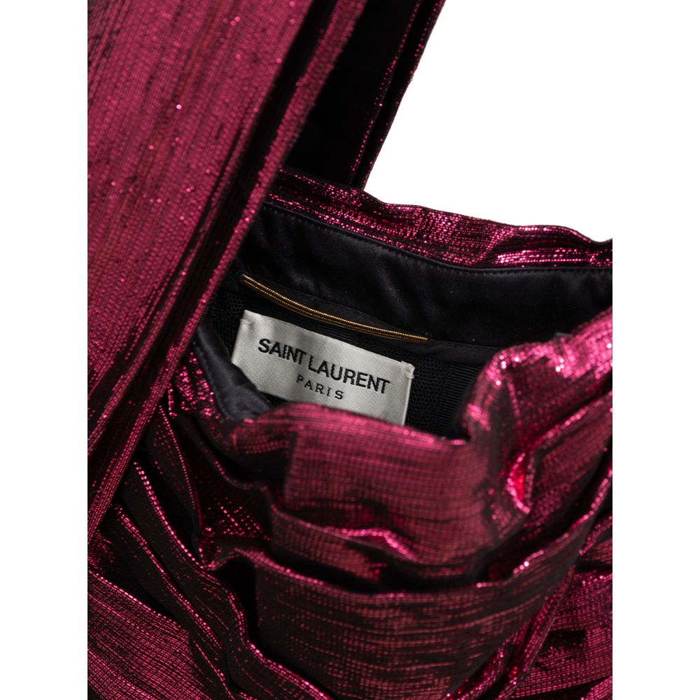 Сукня з віскози кольору фуксії Saint Laurent