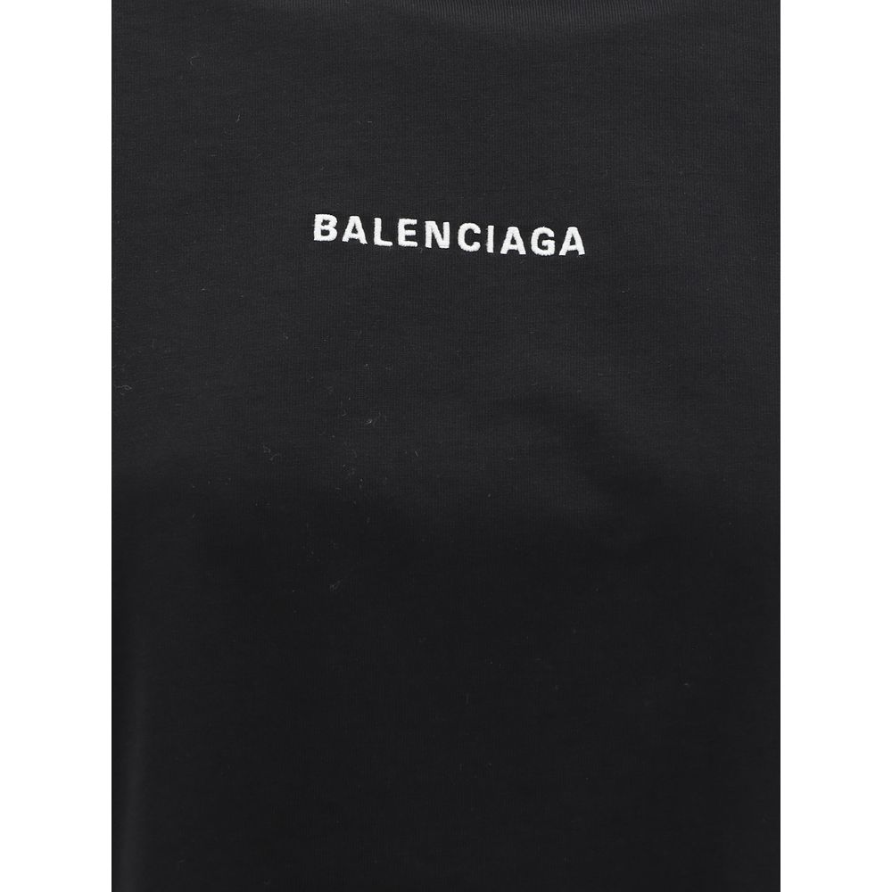 Біла футболка з логотипом Balenciaga