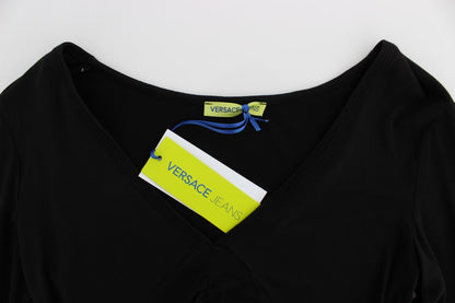 Елегантний елегантний светр з віскози з V-подібним вирізом Versace Jeans