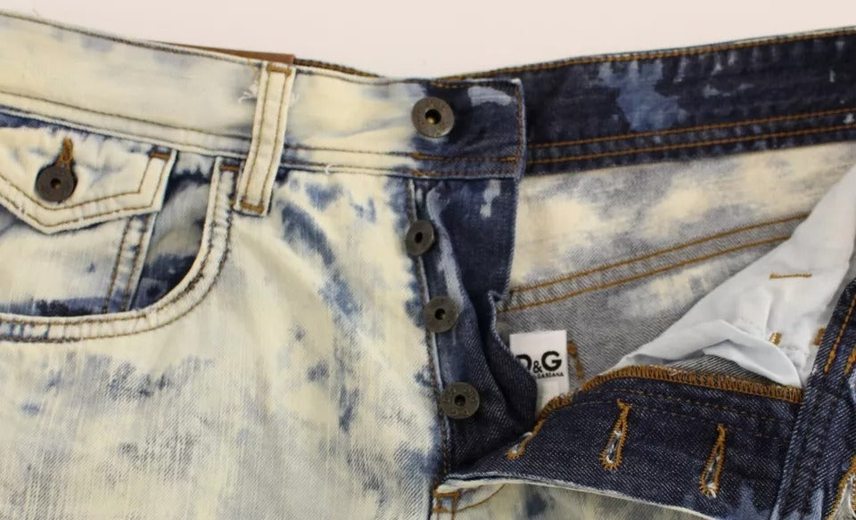 Джинсові шорти Dolce &amp; Gabbana Blue D&amp;G Cotton Washed Jeans
