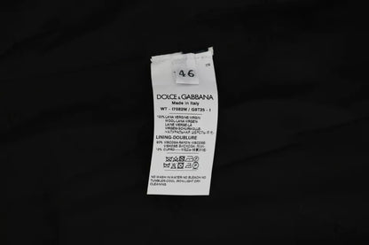 Чорний вовняний жилет із логотипом Dolce &amp; Gabbana
