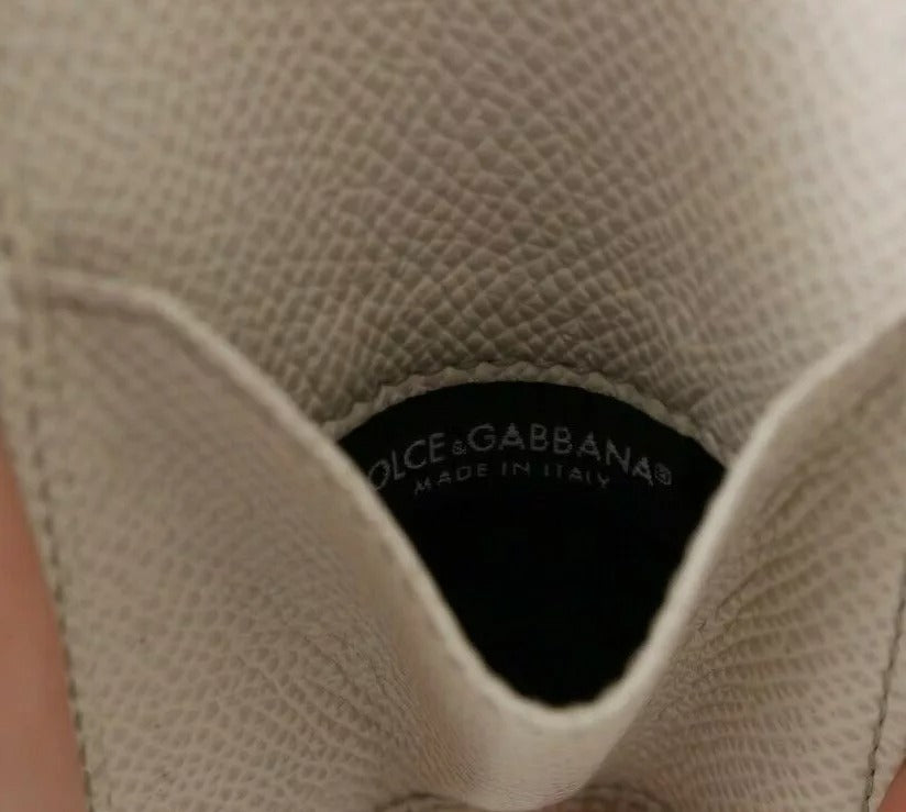 Шкіряний чохол для презервативів Dolce &amp; Gabbana White Dauphine, кишеньковий гаманець