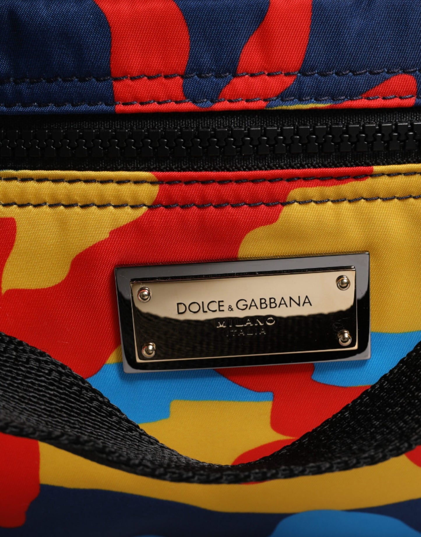 Багатобарвна камуфляжна нейлонова сумка для покупок Dolce &amp; Gabbana