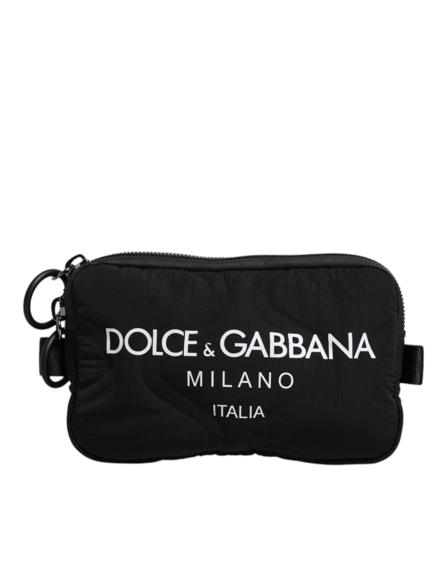 Чорна сумка з нейлоновим логотипом Dolce &amp; Gabbana через плече