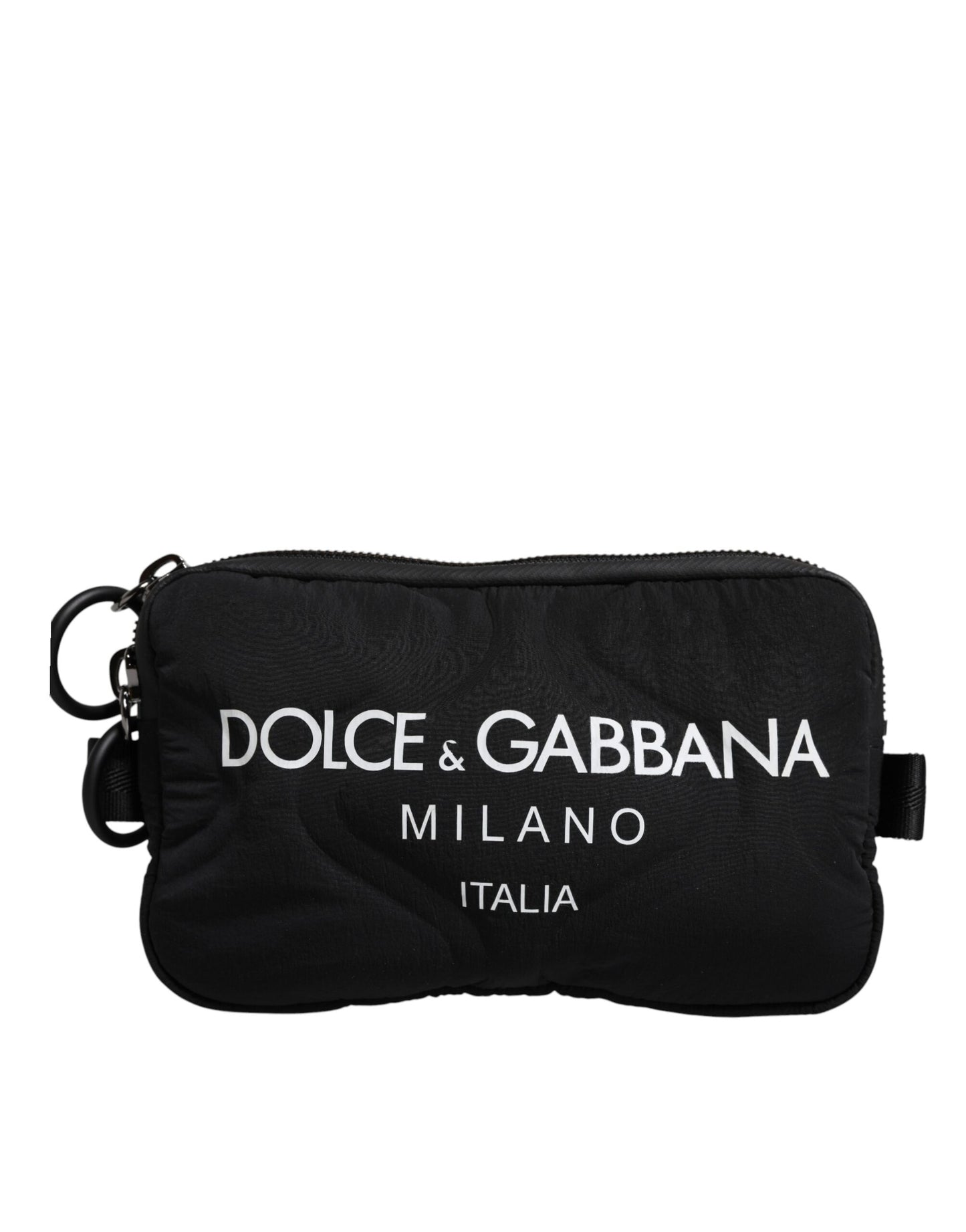 Чорна сумка з нейлоновим логотипом Dolce &amp; Gabbana через плече