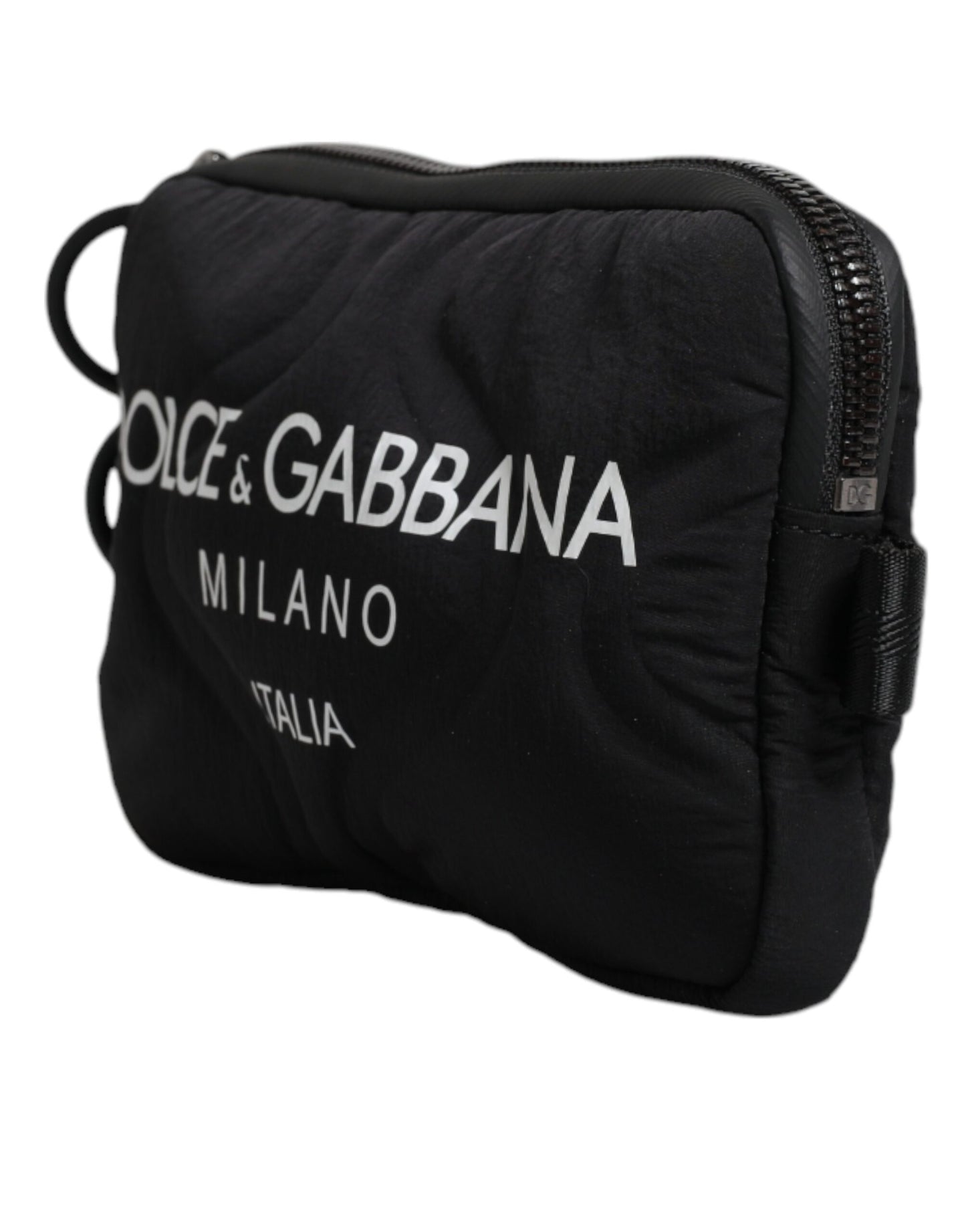 Чорна сумка з нейлоновим логотипом Dolce &amp; Gabbana через плече