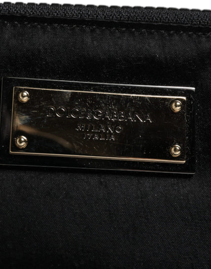 Сумка-клатч Dolce &amp; Gabbana з чорного нейлонового логотипу та брелока