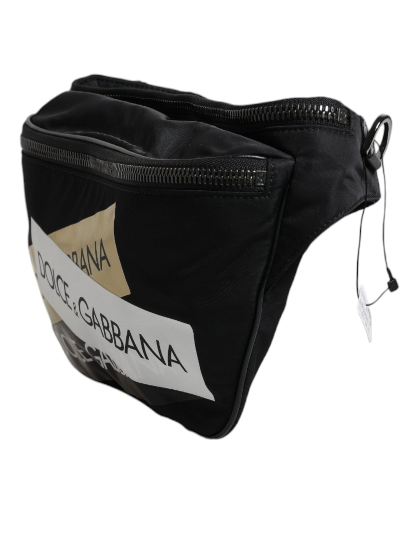 Сумка Dolce &amp; Gabbana з чорного нейлону на поясі та поясі з логотипом