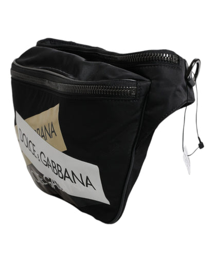 Сумка Dolce &amp; Gabbana з чорного нейлону на поясі та поясі з логотипом