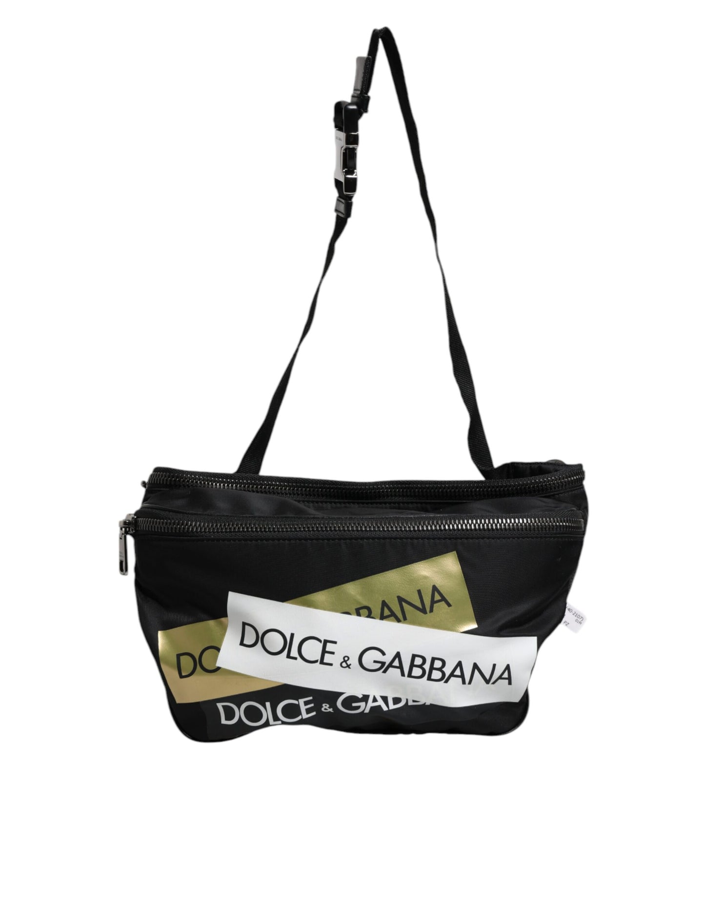 Сумка Dolce &amp; Gabbana з чорного нейлону на поясі та поясі з логотипом
