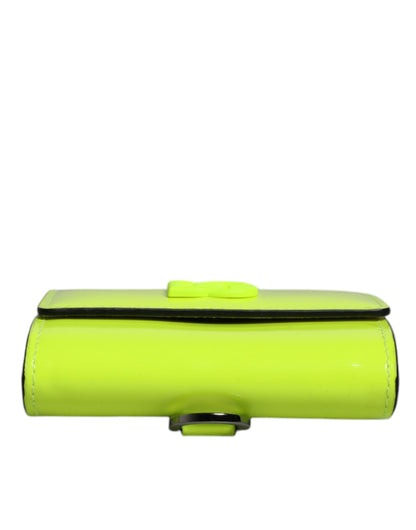 Гаманець Dolce &amp; Gabbana Yellow Green Bifold DG з логотипом на шийному ремені