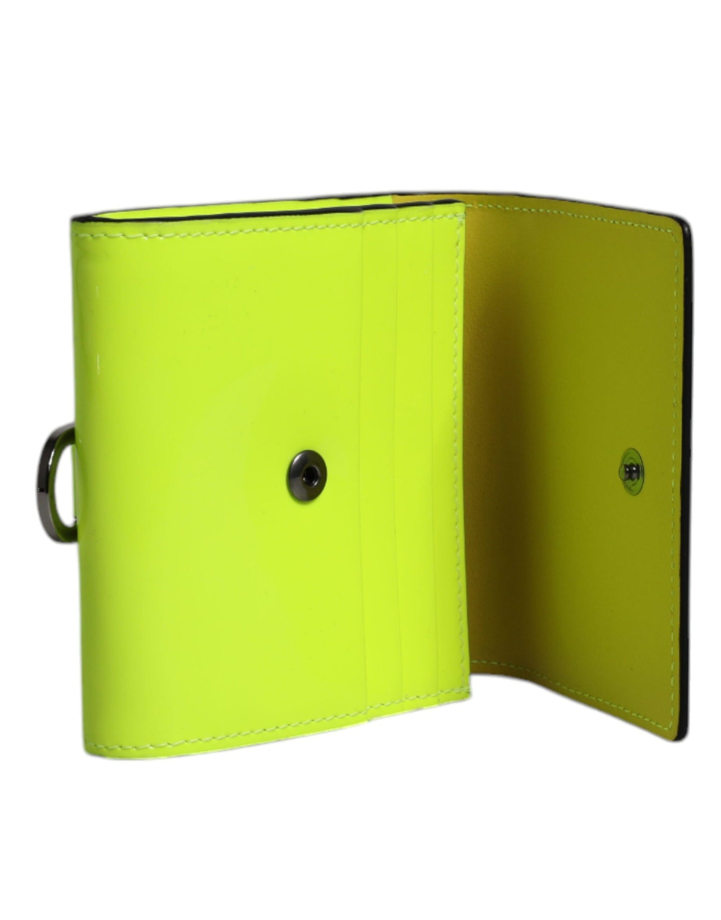 Гаманець Dolce &amp; Gabbana Yellow Green Bifold DG з логотипом на шийному ремені