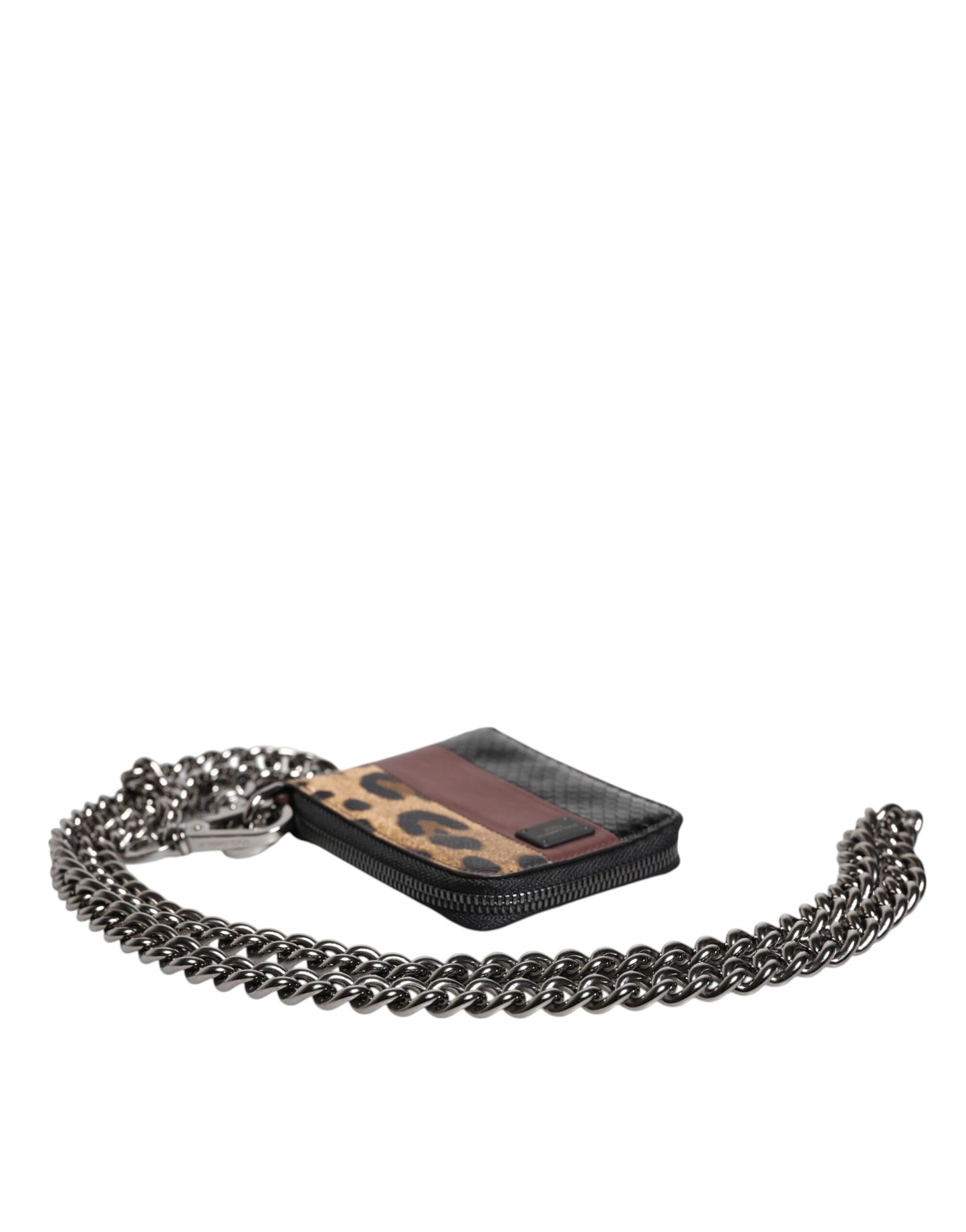 Гаманець Dolce &amp; Gabbana із багатобарвної шкіри леопарда DG Bifold Card Holder