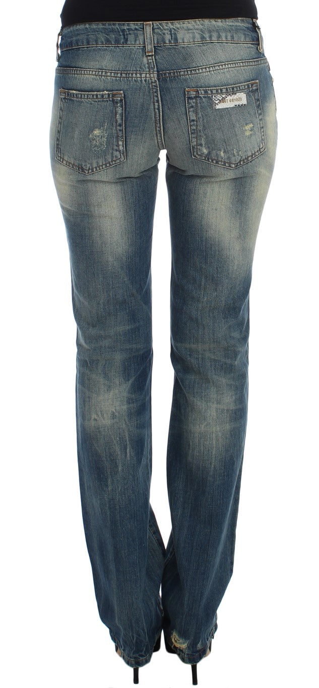 Cavalli Sleek Flair Leg Denim із заниженою талією
