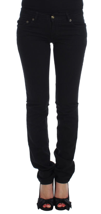 Вузькі чорні джинси Cavalli Chic Slim