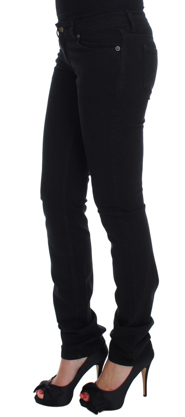 Вузькі чорні джинси Cavalli Chic Slim