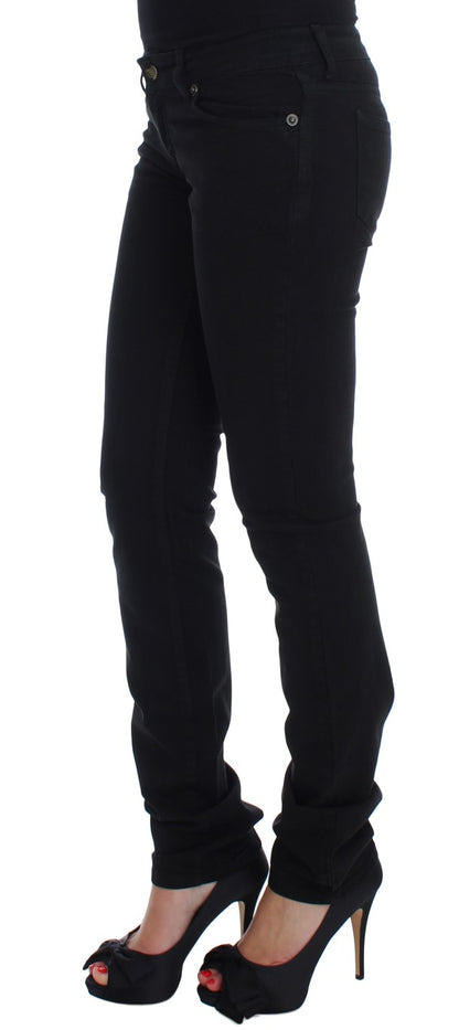 Вузькі чорні джинси Cavalli Chic Slim