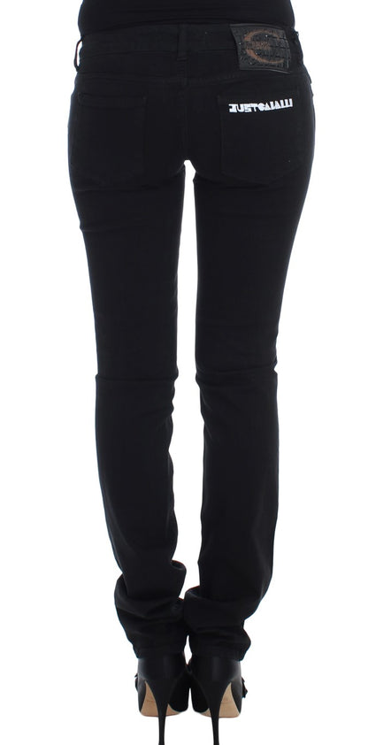 Вузькі чорні джинси Cavalli Chic Slim