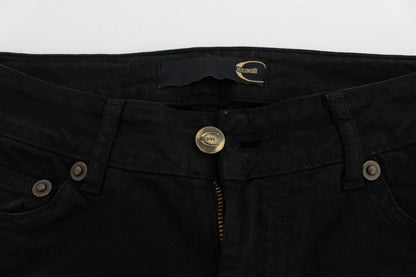 Вузькі чорні джинси Cavalli Chic Slim
