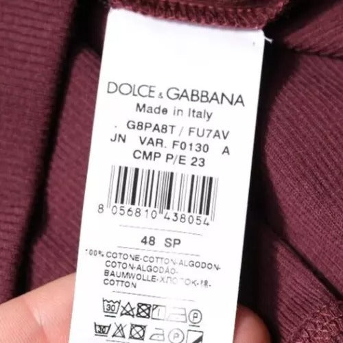 Бавовняна футболка Dolce &amp; Gabbana без рукавів з круглим вирізом
