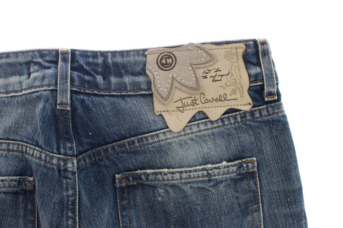 Сині джинси Cavalli Elegant Flare Fit