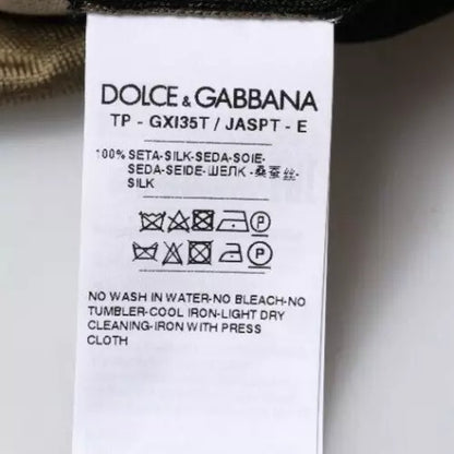 Багатоколірна футболка поло Dolce &amp; Gabbana з камуфляжним коміром