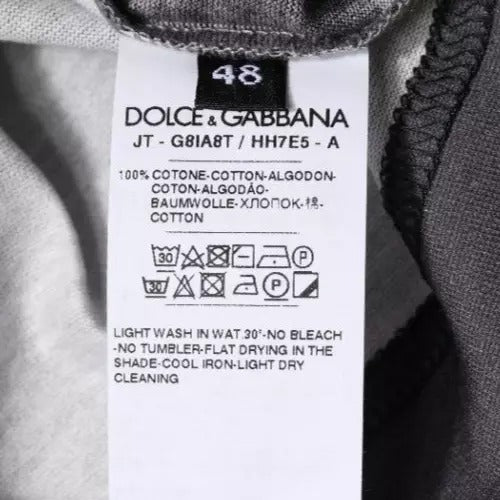 Сіра футболка Dolce &amp; Gabbana 2019 рік свині з коротким рукавом