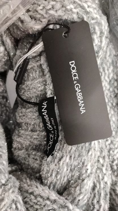 Елегантний пуловер із сірим кашеміровим горлом Dolce &amp; Gabbana