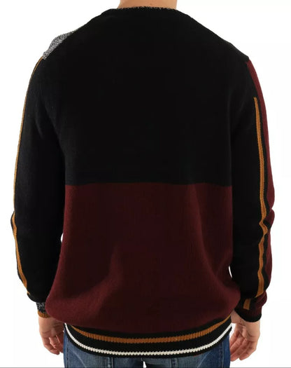 В'язаний кашеміровий вовняний светр Dolce &amp; Gabbana Multicolor KING Knight Monkey