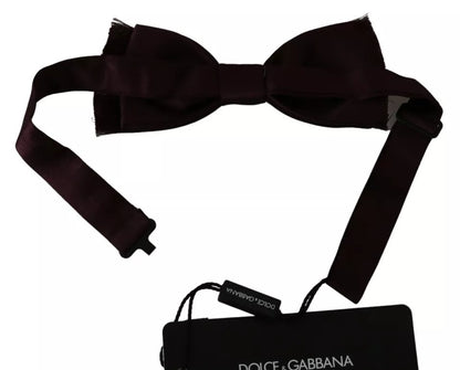 Однотонна класична краватка Dolce &amp; Gabbana Bordeaux Red Silk