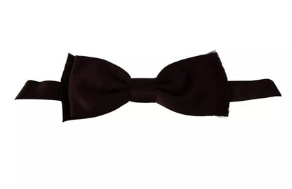 Однотонна класична краватка Dolce &amp; Gabbana Bordeaux Red Silk