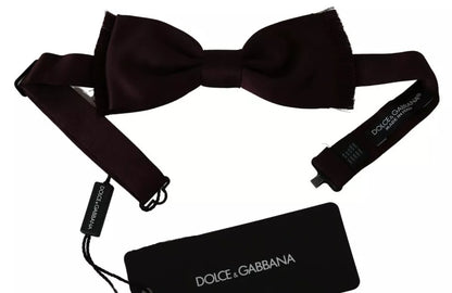 Однотонна класична краватка Dolce &amp; Gabbana Bordeaux Red Silk
