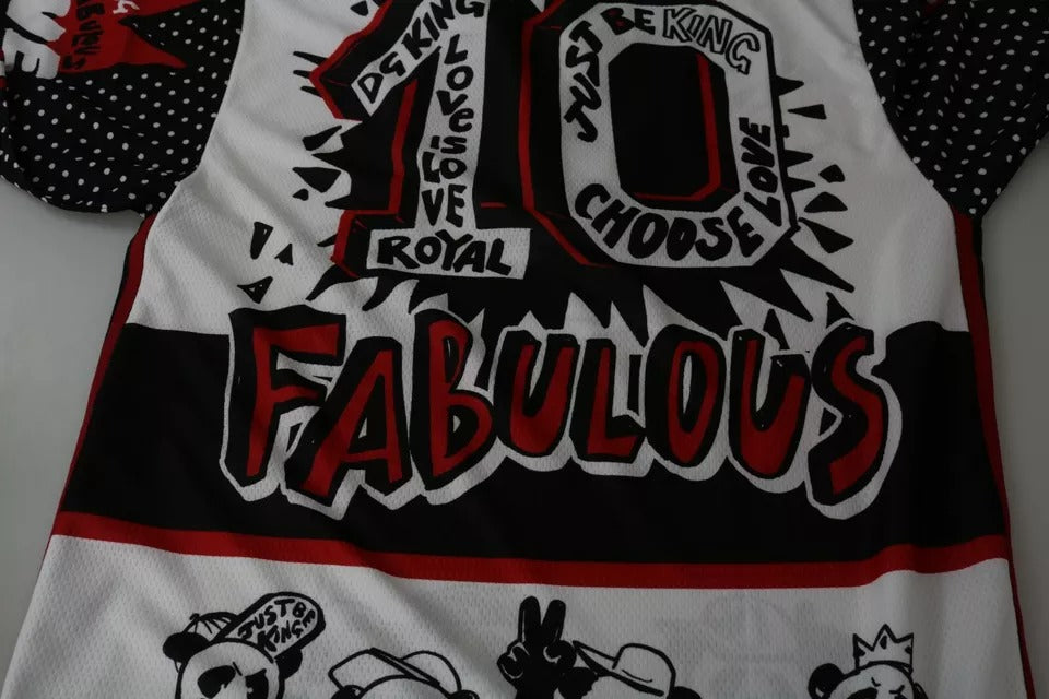 Поліестерова футболка Dolce &amp; Gabbana White King Panda