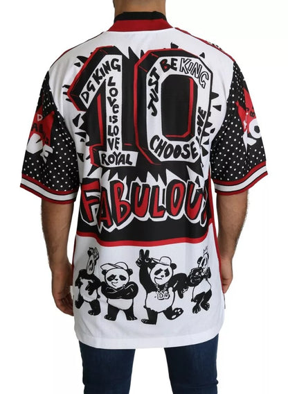 Поліестерова футболка Dolce &amp; Gabbana White King Panda