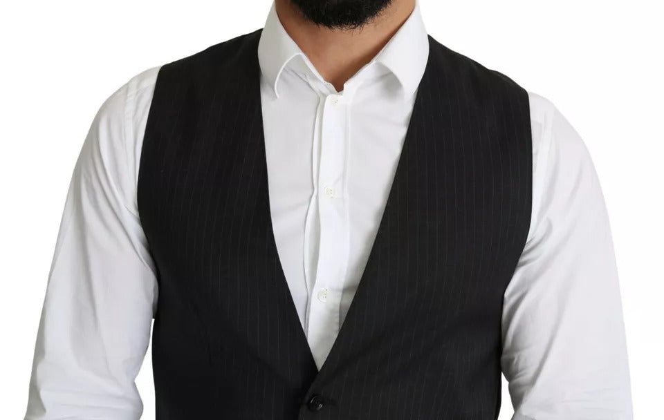 Dolce &amp; Gabbana Black Men Formal STAFF Сукня Жилет Жилет