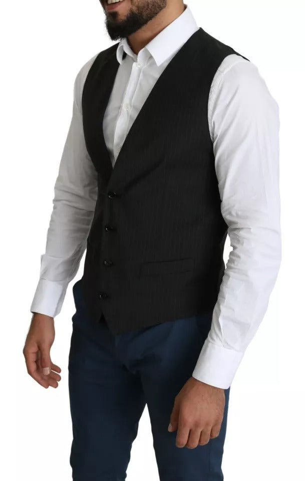 Dolce &amp; Gabbana Black Men Formal STAFF Сукня Жилет Жилет