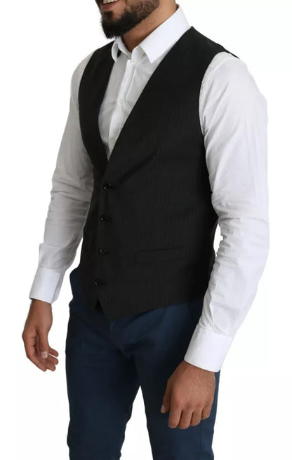 Dolce &amp; Gabbana Black Men Formal STAFF Сукня Жилет Жилет