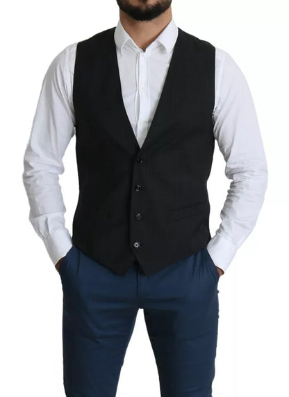 Dolce &amp; Gabbana Black Men Formal STAFF Сукня Жилет Жилет