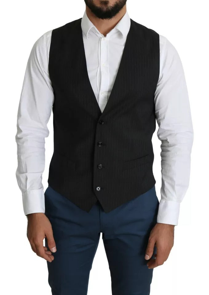 Dolce &amp; Gabbana Black Men Formal STAFF Сукня Жилет Жилет