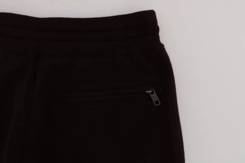 Фіолетові кашемірові спортивні штани Dolce &amp; Gabbana для тренувань