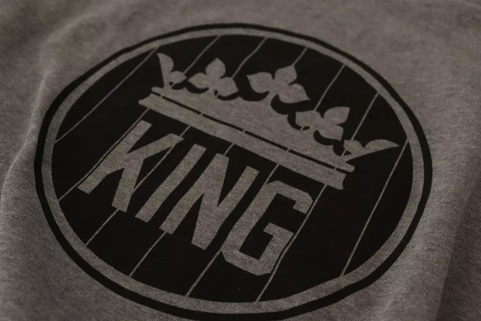 Бавовняний пуловер Dolce &amp; Gabbana Grey Crown King