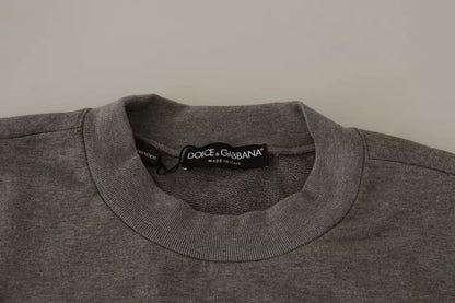 Бавовняний пуловер Dolce &amp; Gabbana Grey Crown King