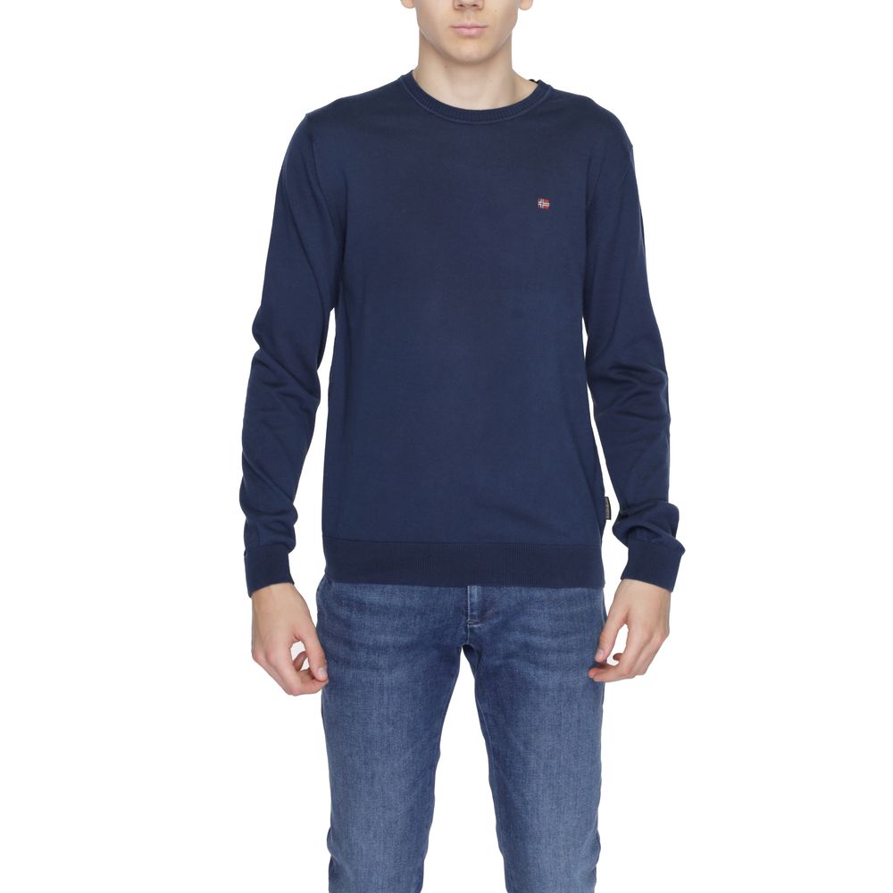 Napapijri Blue Cotton Sweaters