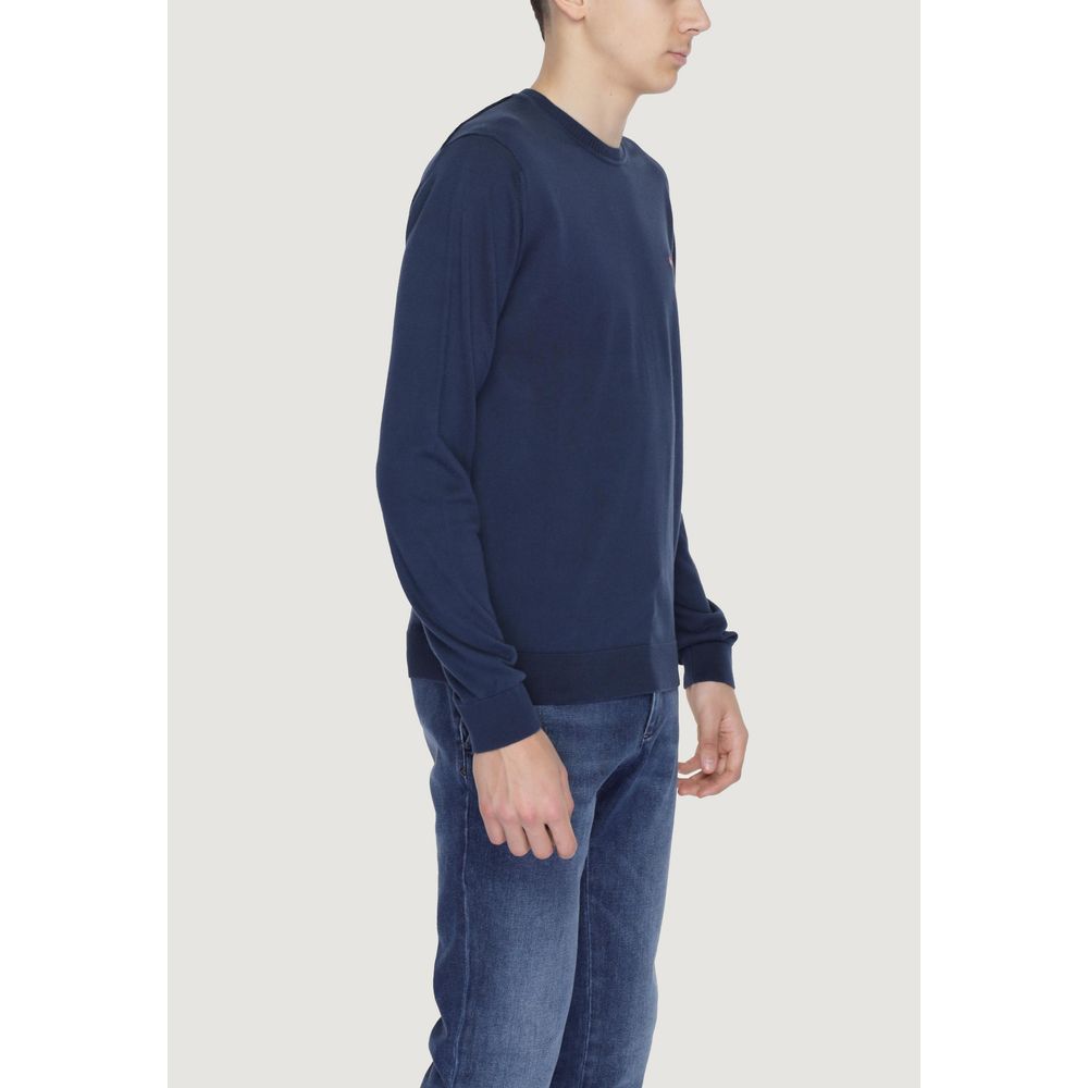 Napapijri Blue Cotton Sweaters