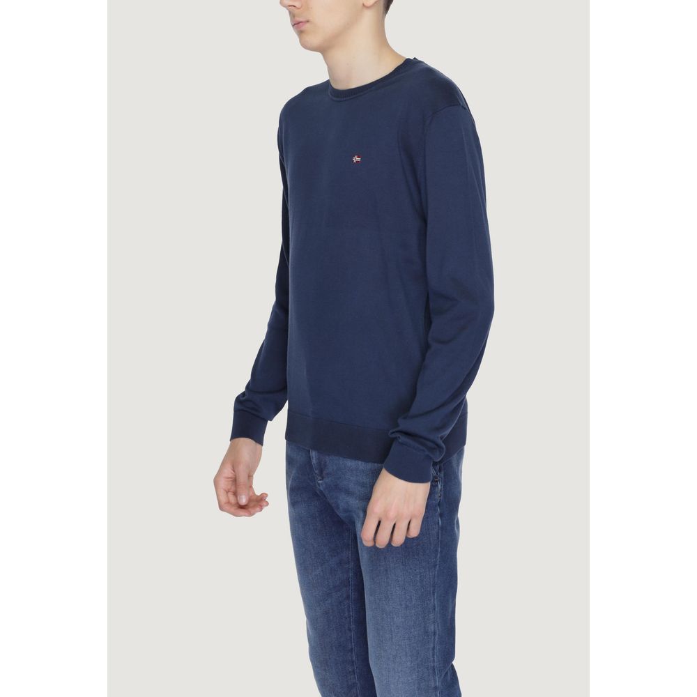Napapijri Blue Cotton Sweaters