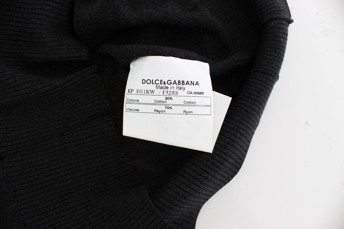 Елегантний чорний пуловер без рукавів Dolce &amp; Gabbana