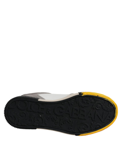 Dolce & Gabbana Multicolor Leather DNA Low Top Sneakers Shoes