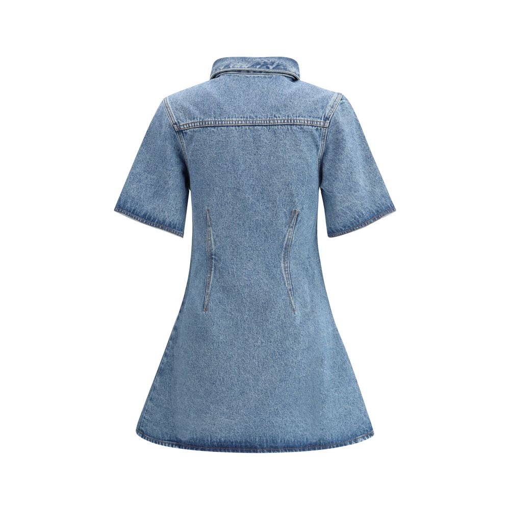 Ami Paris Denim Short Dress
